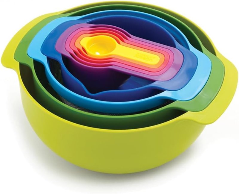 Joseph Joseph multicolor nesting bowls and measuring cups