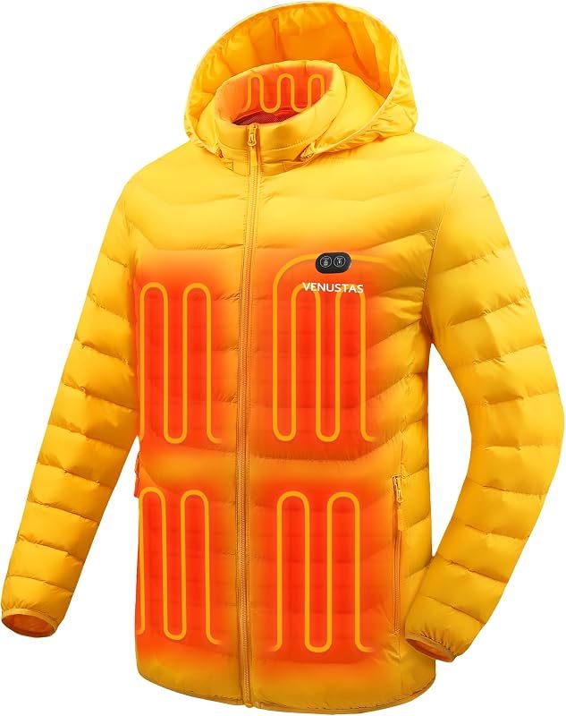 Black Venustas dual-control heated jacket